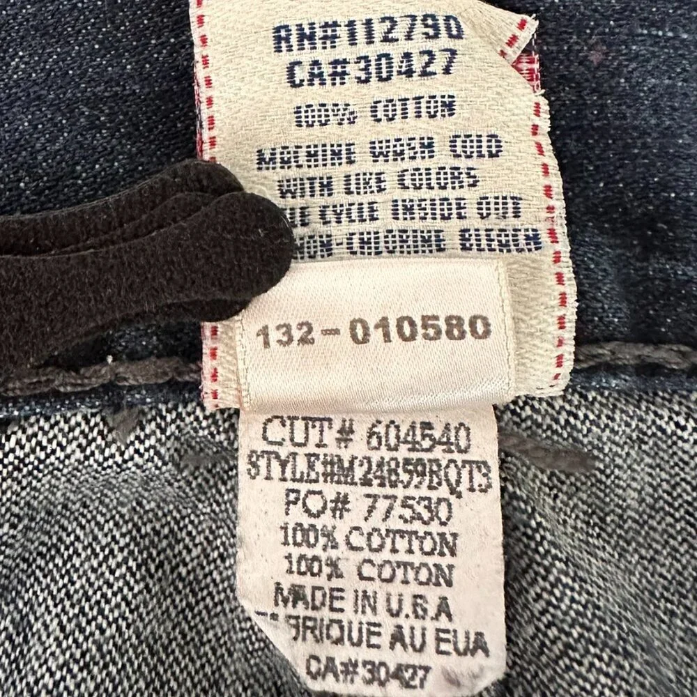 👖 Vintage Men's True Religion Billy Super QT Jeans - Size 38 - Rare Find! 👖 - Picture 12 of 13